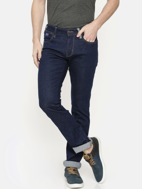 

Wrangler Men Blue Skanders Slim Tapered Fit Low-Rise Clean Look Stretchable Jeans