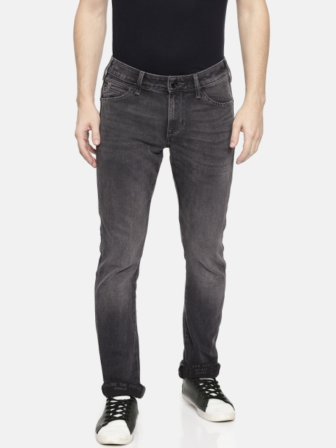 

Wrangler Men Black Vegas Skinny Fit Low-Rise Tapered Leg Clean Look Jeans