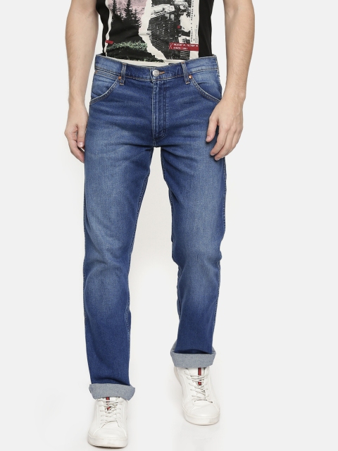 

Wrangler Men Blue Icons Slim Tapered Fit Mid-Rise Clean Look Stretchable Jeans