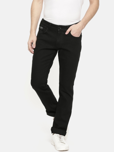 

Wrangler Men Black Rockville Fit Low-Rise Clean Look Stretchable Jeans