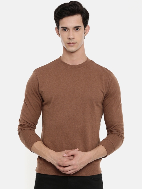

Wrangler Men Brown Solid Sweatshirt