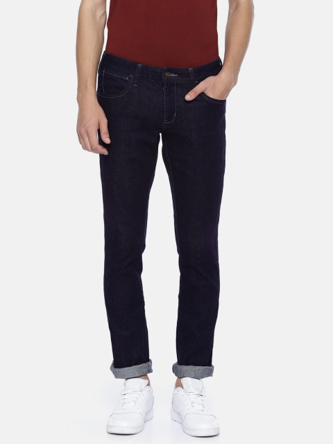 

Wrangler Men Blue Skanders Slim Tapered Fit Low-Rise Clean Look Stretchable Jeans