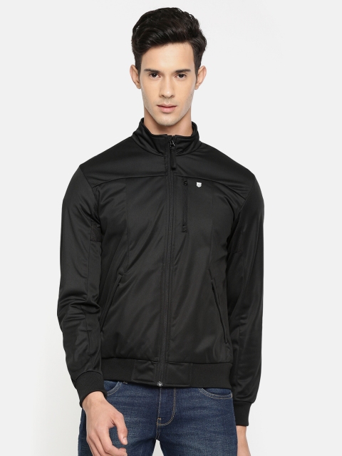 

Wrangler Men Black Solid Slim Fit Bomber