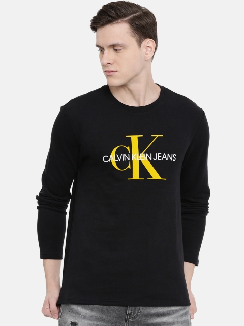 

Calvin Klein Jeans Men Black Printed Round Neck T-shirt