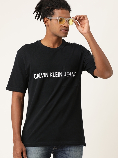 

Calvin Klein Jeans Men Black Printed Round Neck T-shirt