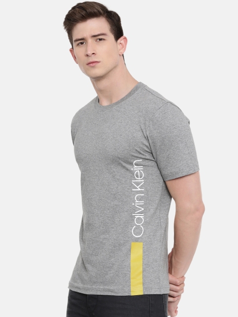 

Calvin Klein Jeans Men Grey Printed Round Neck T-shirt