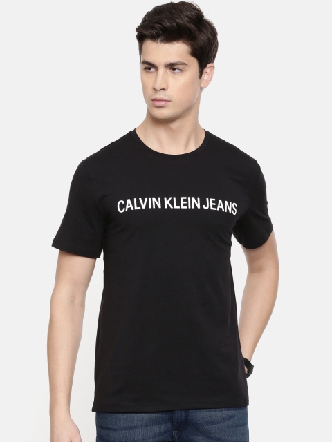 

Calvin Klein Jeans Men Black Printed Round Neck T-shirt