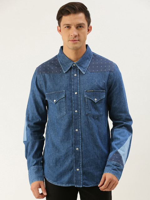 

Calvin Klein Jeans Men Blue Casual Shirt