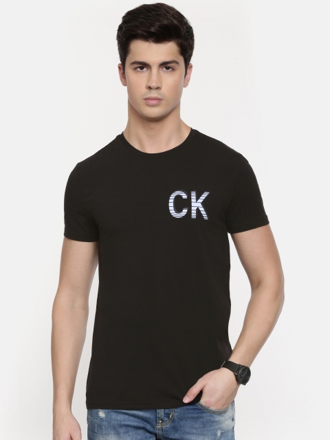 

Calvin Klein Jeans Men Black Printed Round Neck T-shirt