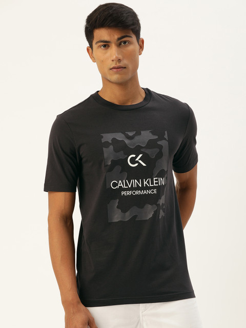 

Calvin Klein Jeans Men Black Printed Round Neck T-shirt
