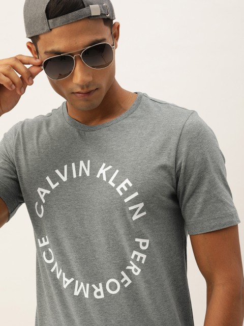 

Calvin Klein Jeans Men Grey Printed Round Neck T-shirt