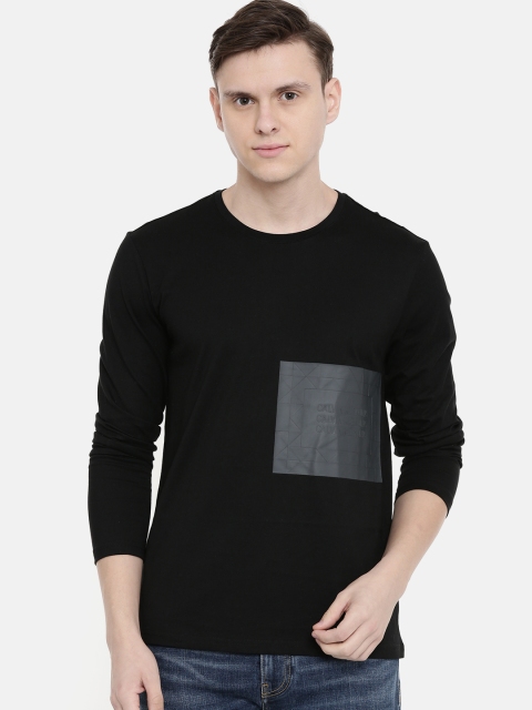 

Calvin Klein Jeans Men Black Printed Round Neck T-shirt