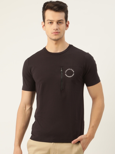 

Calvin Klein Jeans Men Black Solid Round Neck T-shirt