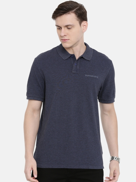 

Calvin Klein Jeans Men Navy Blue Solid Polo T-shirt