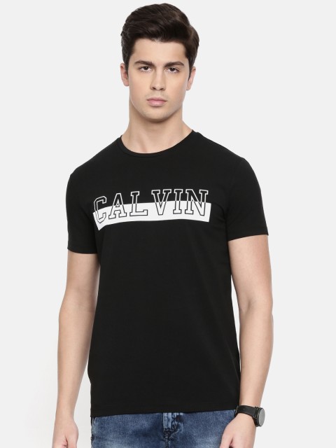 

Calvin Klein Jeans Men Black Printed Round Neck T-shirt