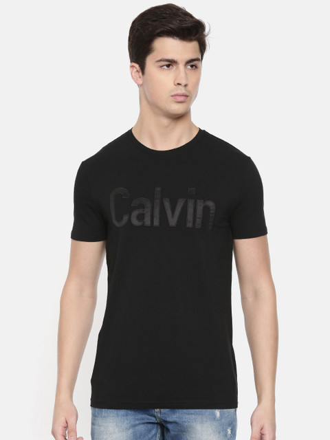 

Calvin Klein Jeans Men Black Printed Round Neck T-shirt