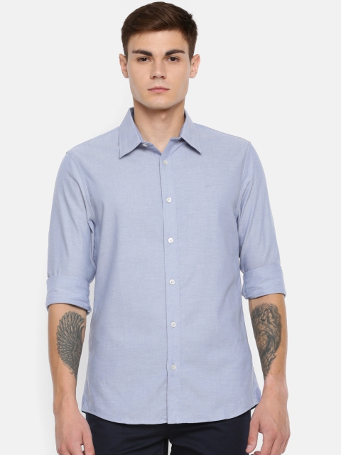 

Calvin Klein Jeans Men Blue Slim Fit Solid Casual Shirt