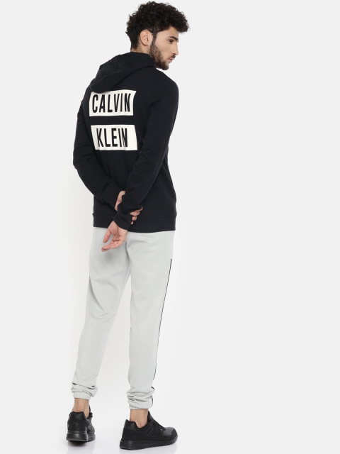 

Calvin Klein Jeans Men Black Printed Hooded Sweatshirt