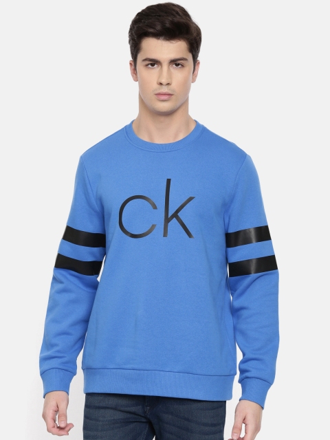 

Calvin Klein Jeans Men Blue Printed Sweatshirt