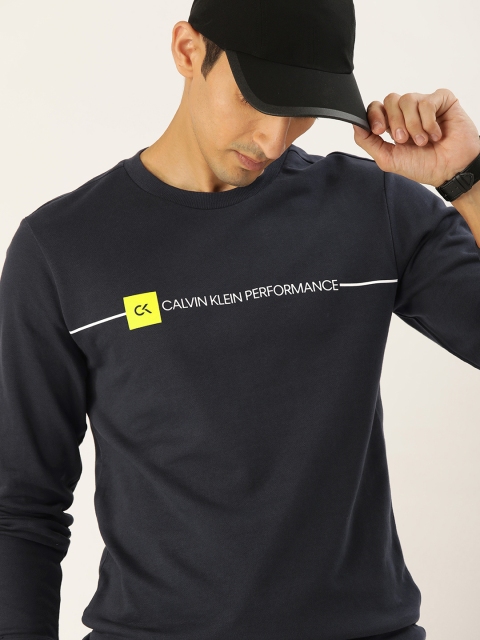 

Calvin Klein Jeans Men Blue Printed Sweatshirt
