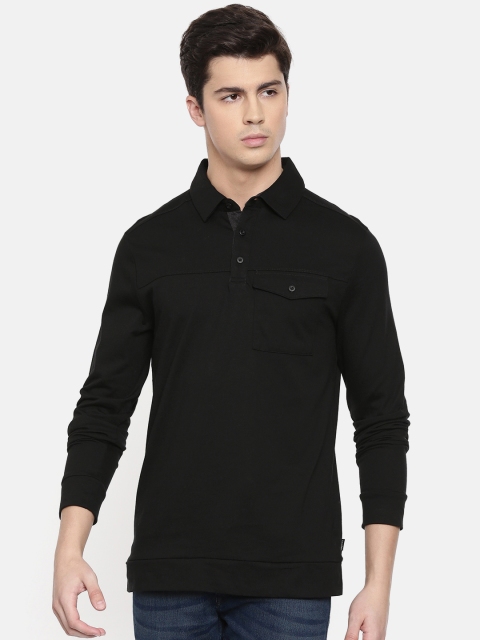 

Calvin Klein Jeans Men Black Solid Polo T-shirt