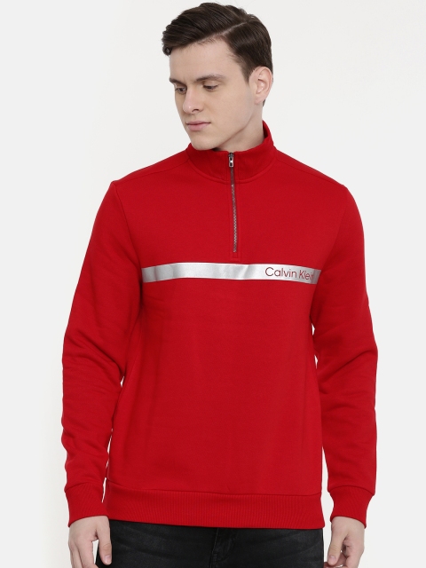 

Calvin Klein Jeans Men Red Printed Sweatshirt