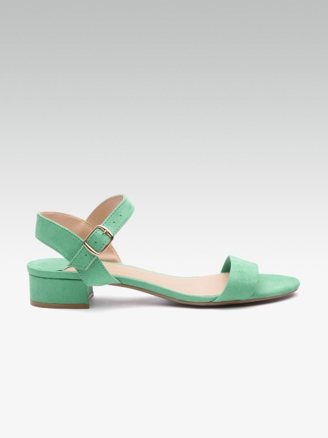 

DOROTHY PERKINS Women Green Solid Heels