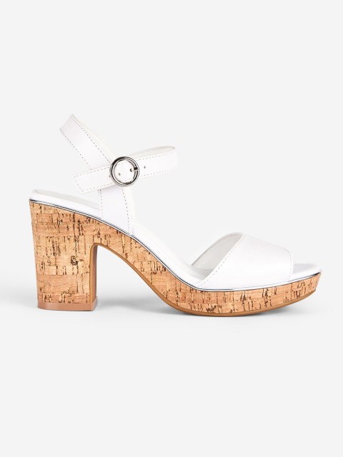 

DOROTHY PERKINS Women White Solid Heels