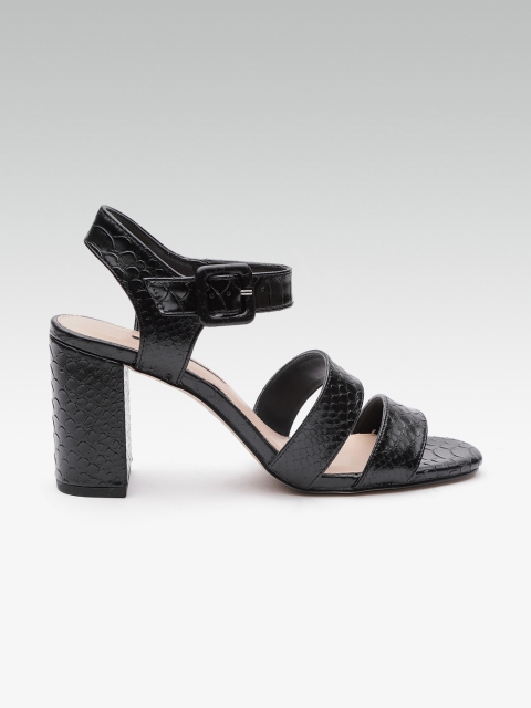 

DOROTHY PERKINS Women Black Textured Heels