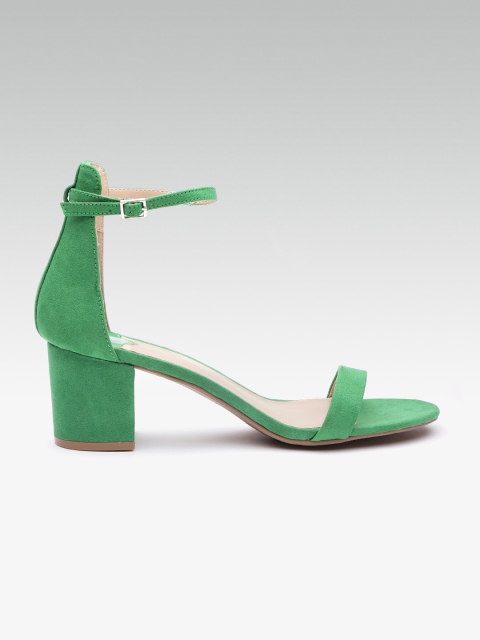 

DOROTHY PERKINS Women Green Mid-Top Heels