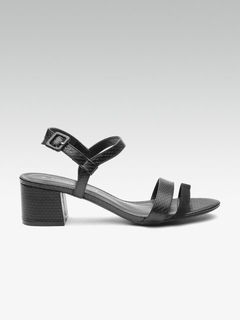 

DOROTHY PERKINS Women Black Textured Heels