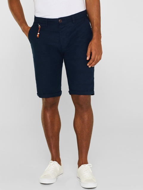 

ESPRIT Men Navy Blue Solid Relaxed Slim Fit Regular Shorts