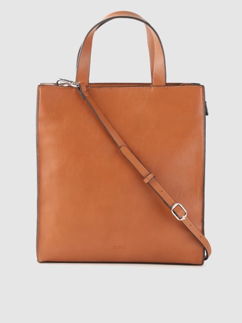 

ESPRIT Brown Solid Handheld Bag