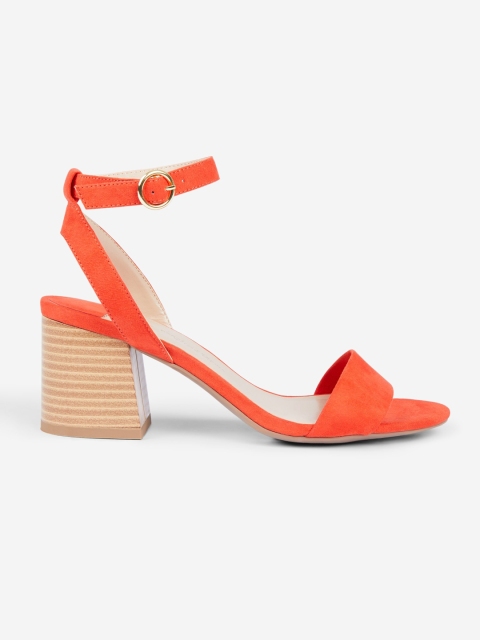 

DOROTHY PERKINS Women Orange Solid Block Heels