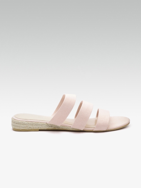 

DOROTHY PERKINS Women Pink Solid Open Toe Flats