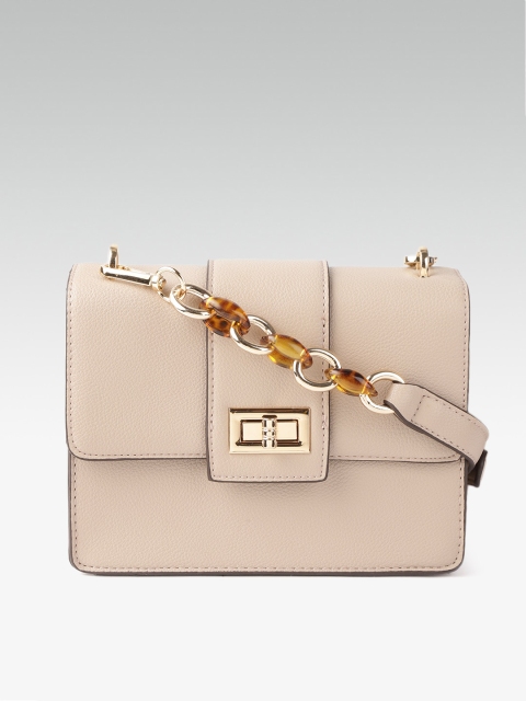 

DOROTHY PERKINS Women Beige Solid Sling Bag