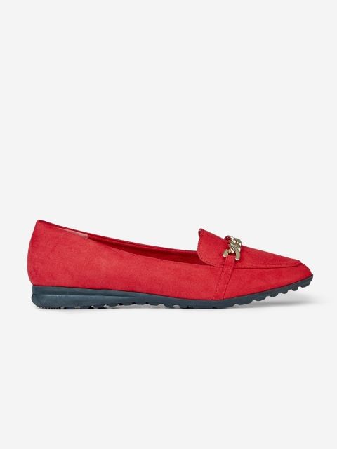 

DOROTHY PERKINS Women Red Solid Loafers