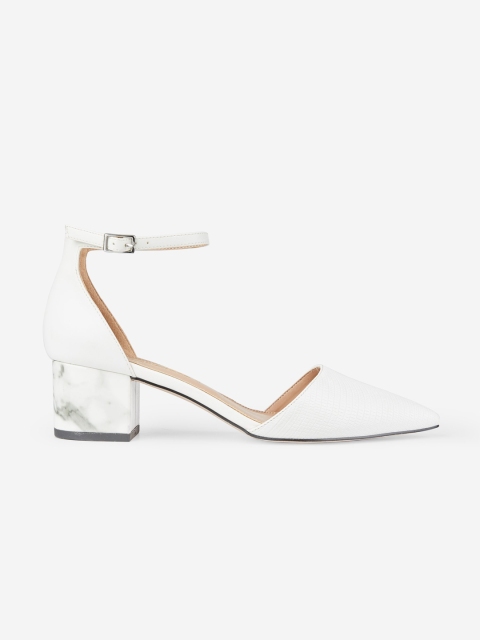 

DOROTHY PERKINS Women White Textured Heels