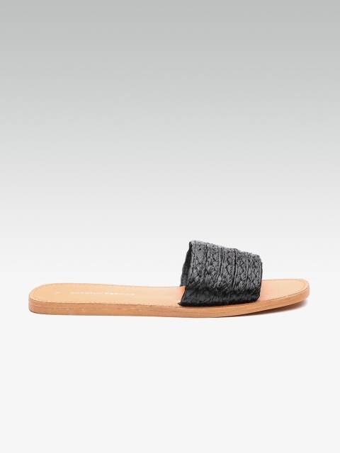 

DOROTHY PERKINS Women Black Woven Design Flats