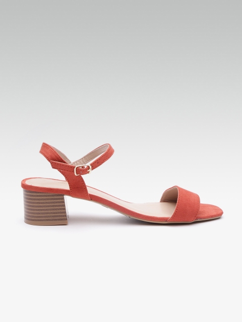 

DOROTHY PERKINS Women Rust Orange Solid Heels