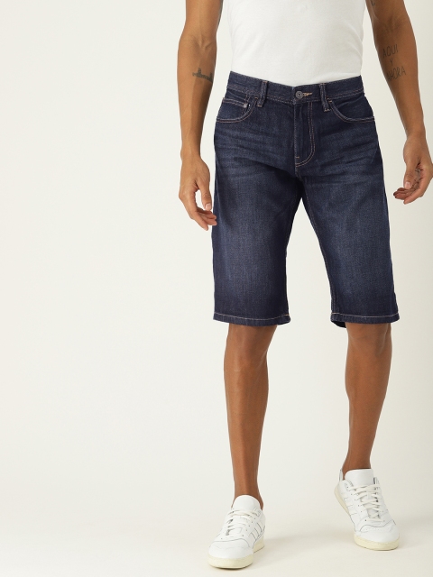 

ESPRIT Men Blue Solid Straight Fit Denim Shorts