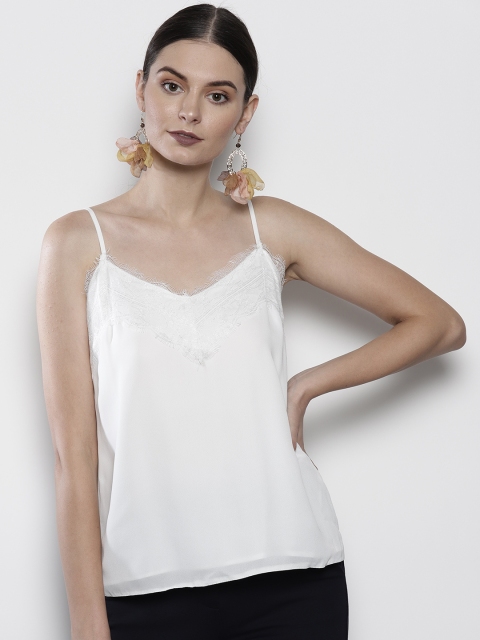 

DOROTHY PERKINS Women White Solid Top