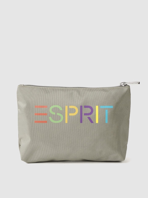 

ESPRIT Olive Green Printed Cosmetic Pouch