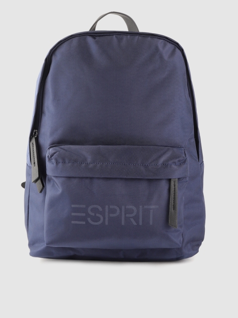 

ESPRIT Women Navy Blue Brand Logo Backpack