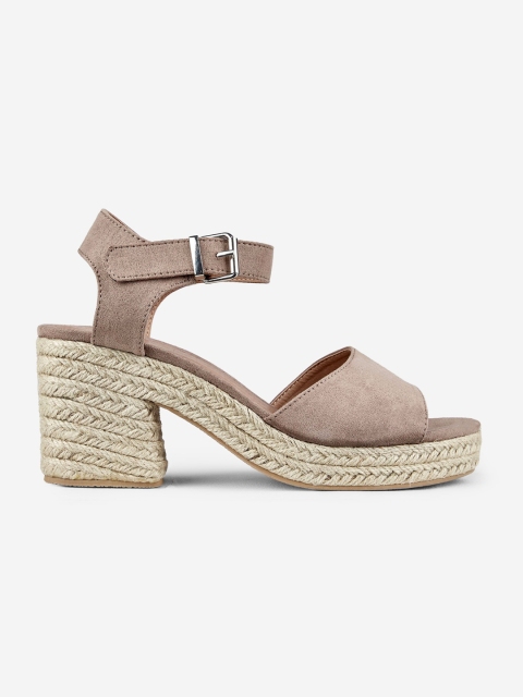 

DOROTHY PERKINS Women Taupe Solid Heels