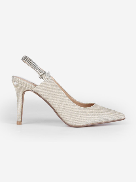 

DOROTHY PERKINS Women Gold-Toned Shimmer Pumps