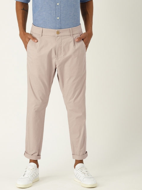 

ESPRIT Men Beige Slim Fit Solid Chinos