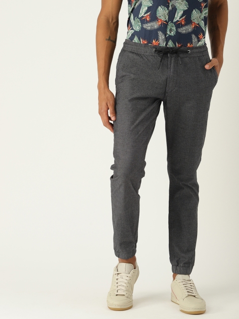 

ESPRIT Men Grey Slim Fit Solid Joggers