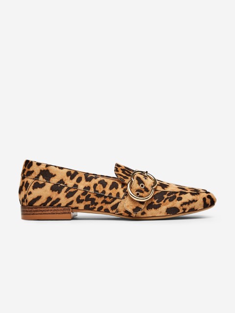 

DOROTHY PERKINS Women Beige & Coffee Brown Printed Loafers