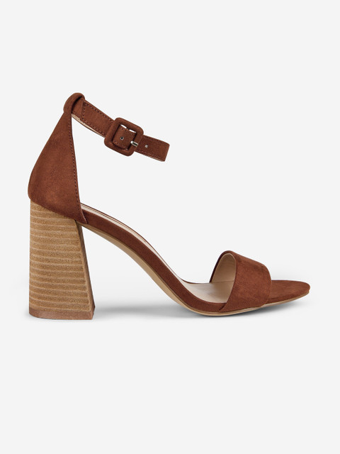 

DOROTHY PERKINS Women Coffee Brown Solid Heels
